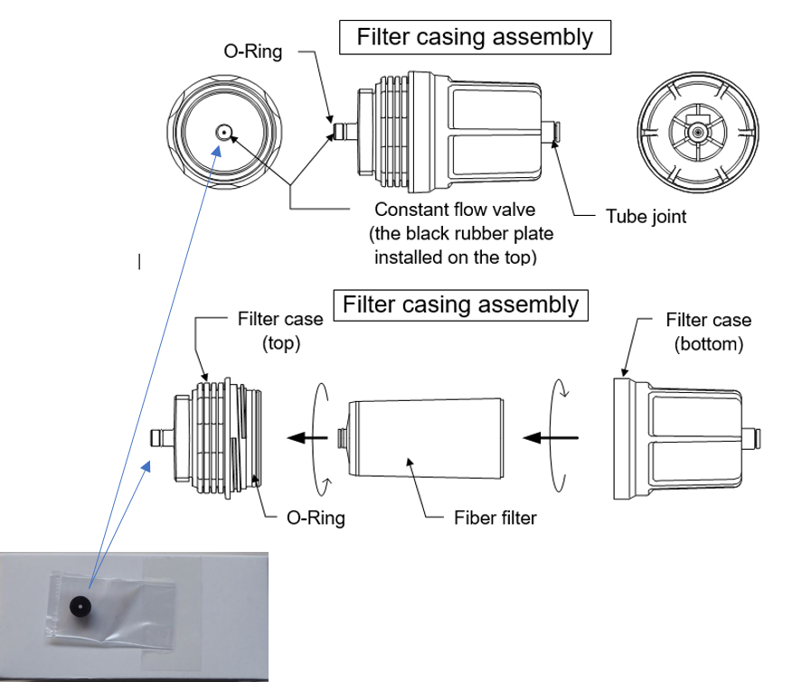 Colormetry CMU 324 filter casing assembly 0