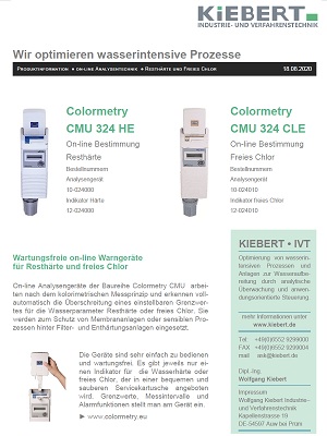 Colormetry CMU 324 Produktinfo